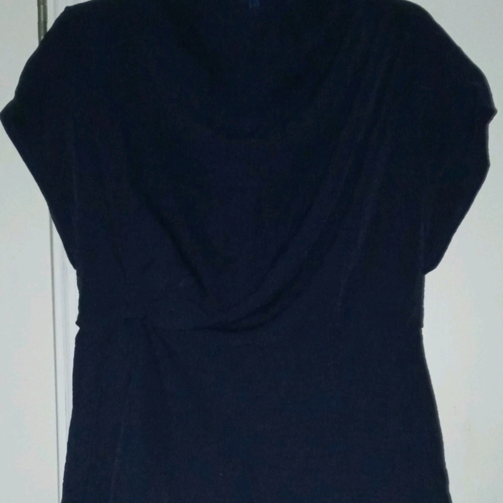 Elegant Navy Blue Women's Blouse